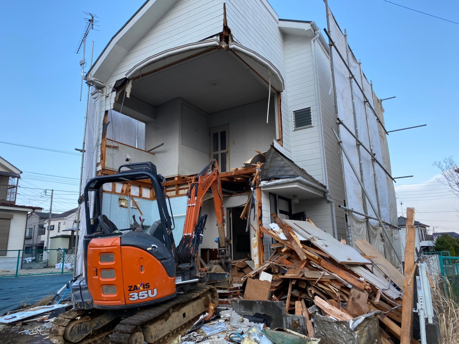 八王子市の解体工事