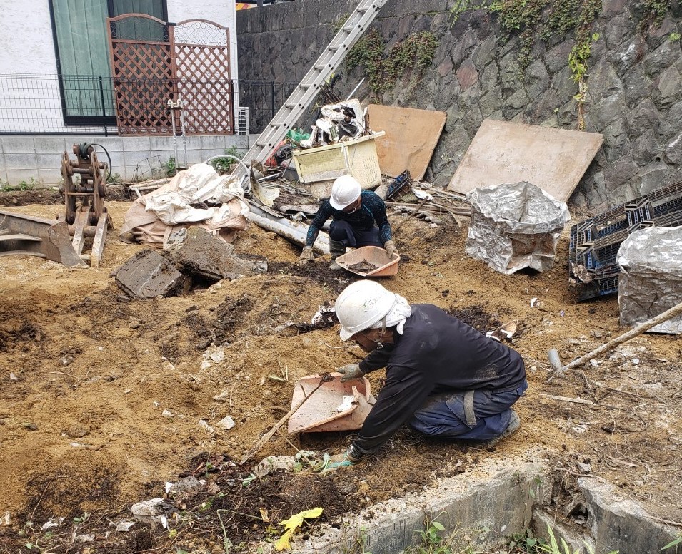 大田区の解体工事が終了しました。新型コロナ感染予防対策もしっかり行っています。