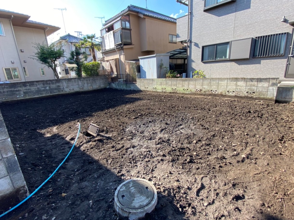 羽村市の解体工事が終了しました。新型コロナ感染予防対策もしっかり行っています。